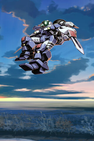 Futuristic Mech in Flig..