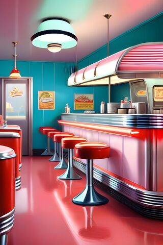 Retro Diner Vibes 🍔✨