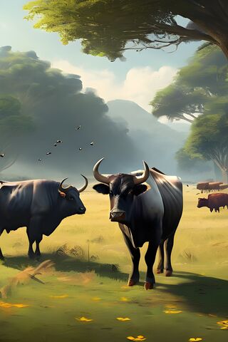 Serene Pastures: The Life of Cows 🐄🌾