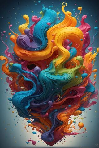 Vibrant Swirls of Color..