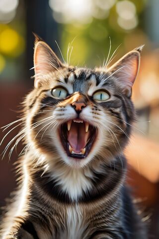 Fierce Feline Roar! 🐱💥