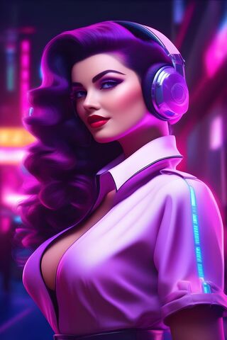 Neon Vibes: The Futuristic DJ 🎧✨