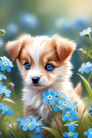 Cornflower Pup