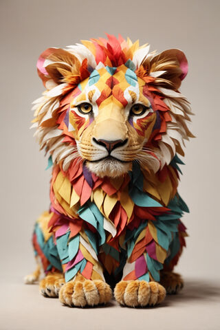 Colorful Lion
