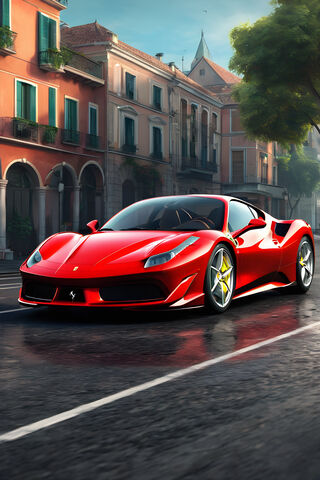 Sleek Red Beauty on the..