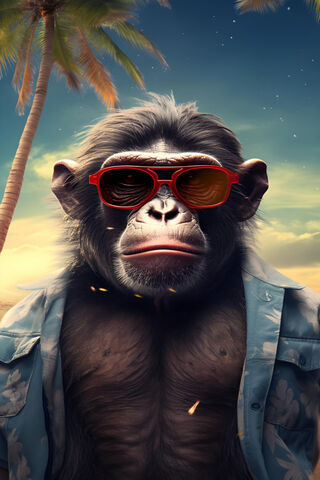 Chill Vibes with a Stylish Ape 🦧😎