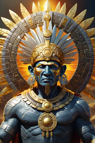 Majestic Aztec Warrior ..