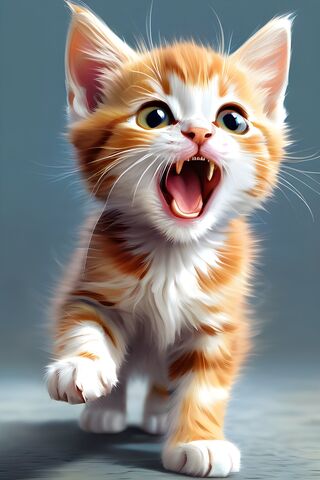 Playful Orange Kitten 🐾