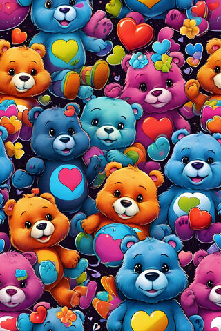 Care Bears Pile