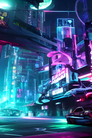 Neon Dreams: A Cyberpunk Cityscape 🌆✨