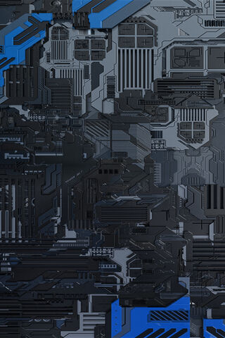 Futuristic Circuitry Design ⚙️🔵