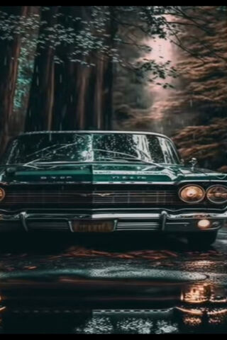 Vintage Vibes in the Forest 🌲🚗