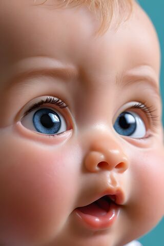Close-Up Of A Baby