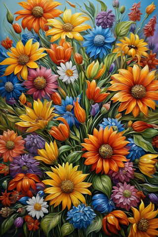 Vibrant Floral Symphony..