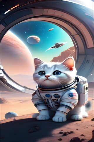 Galactic Whiskers: The Space Explorer 🐾🚀