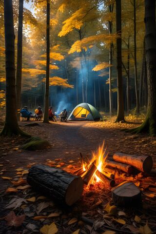 Camping In The Woods