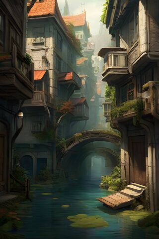 Enchanted Waterway 🌿🏙️