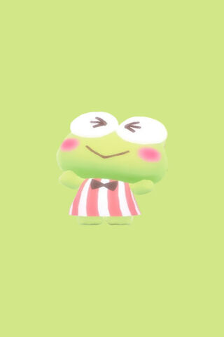 Cheerful Frog Character..