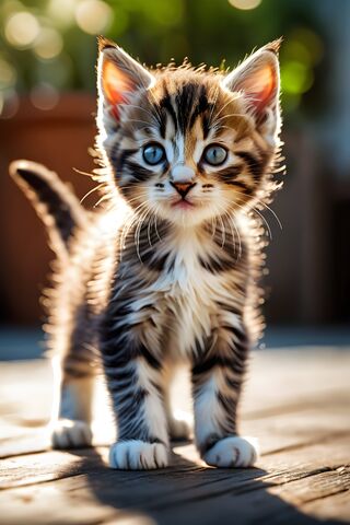 Adorable Fluffy Kitten ..