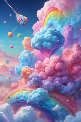 Cotton Candy Clouds