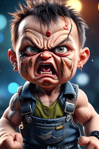 Chucky Baby, Angry Baby, In Your Face,