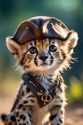 Pirate Cheetah Cub 🏴‍☠..