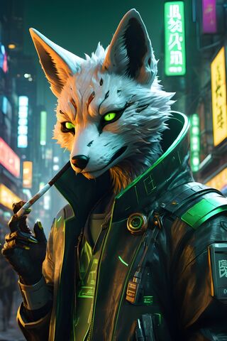 Cyberpunk Kitsune