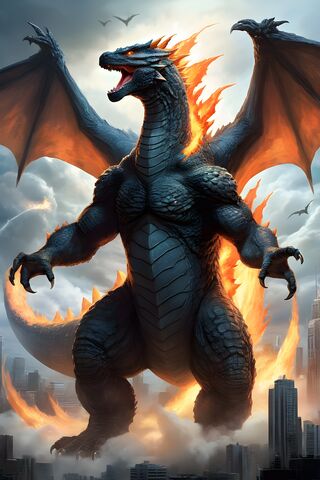 Charizard Godzilla: The Ultimate Fire-Breathing Titan! 🔥🐉