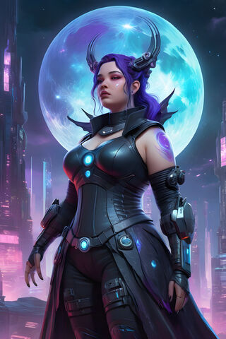 Cyberpunk Goddess