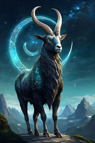 Mystical Mountain Goat 🌌🐐
