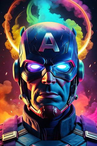 Capitán América Neón