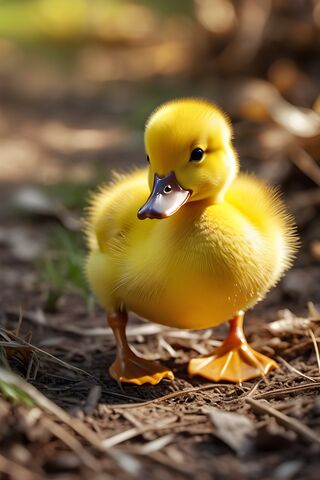 Cute Baby Duck