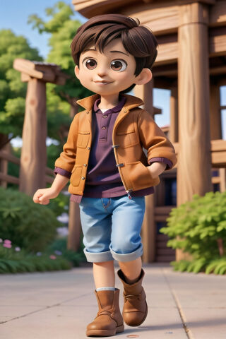 Charming Animated Boy i..