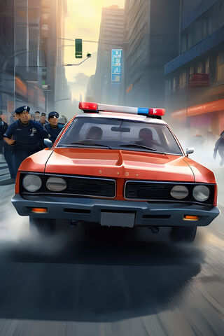 Car Running From Police