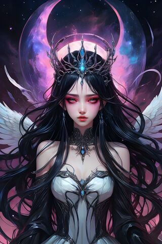 Cai Wenji With Purple Hair