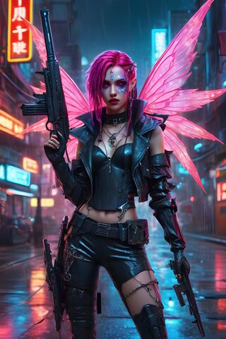 Cyberpunk With Gun