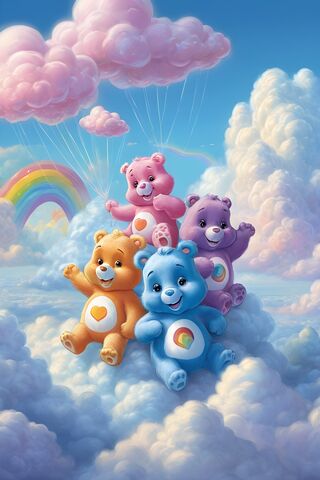 Care Bears in Cloud Paradise ☁️🌈