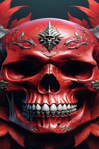 Fiery Skull Art 🔥💀