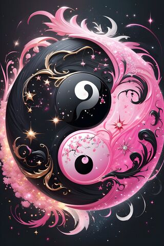 Circle Pink and Black