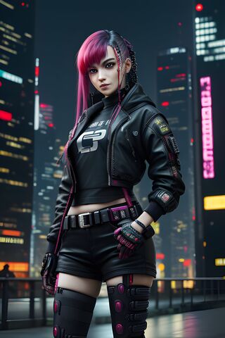 Cyberpunk Chic 🌆✨