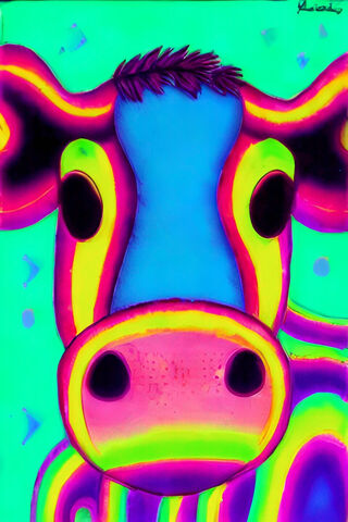 Groovy Cow Vibes 🐄✨