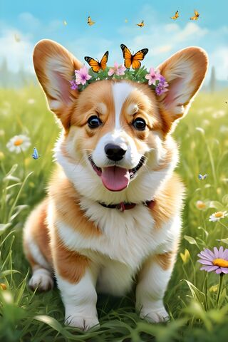Corgie Princess Pup