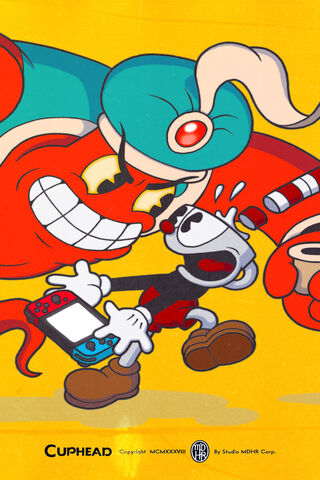 Cuphead's Colorful Showdown! 🎮🔥