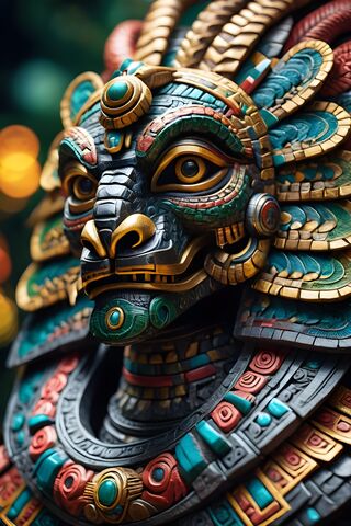 Majestic Aztec Warrior ..