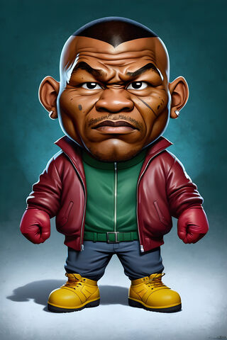 Cartoon Mike Tyson
