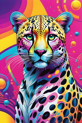 Vibrant Leopard Majesty 🐆✨