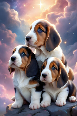 Cute Bassett Pups