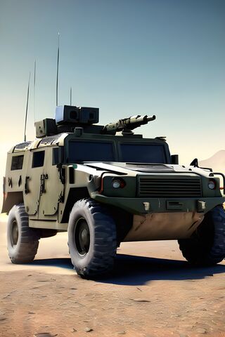 Rugged Military Vehicle in Action 🚙💨