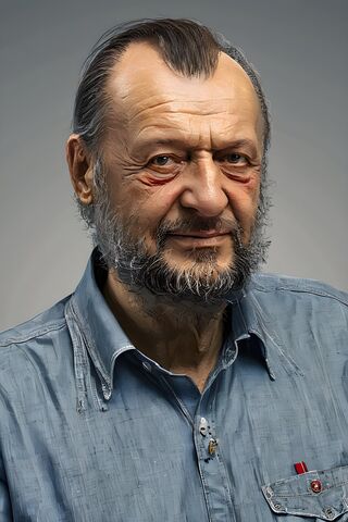 Wise Old Man with a Sto..