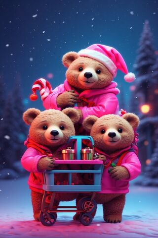 Festive Bear Family Adv..